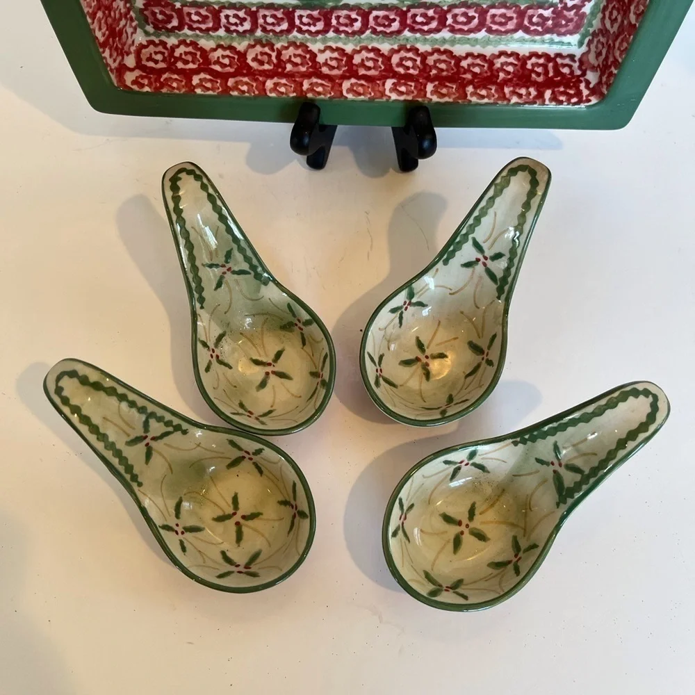 Temp-tations Old World Tray with 4 Sushi Spoons - Picture 6 of 13